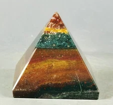 Raw NATURAL OCEAN JASPER QUARTZ Geode CRYSTAL Pyramid HEALING