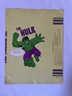 Vintage Hulk Book Cover Marvel 1975 Fascinating Industries School New Banner TV