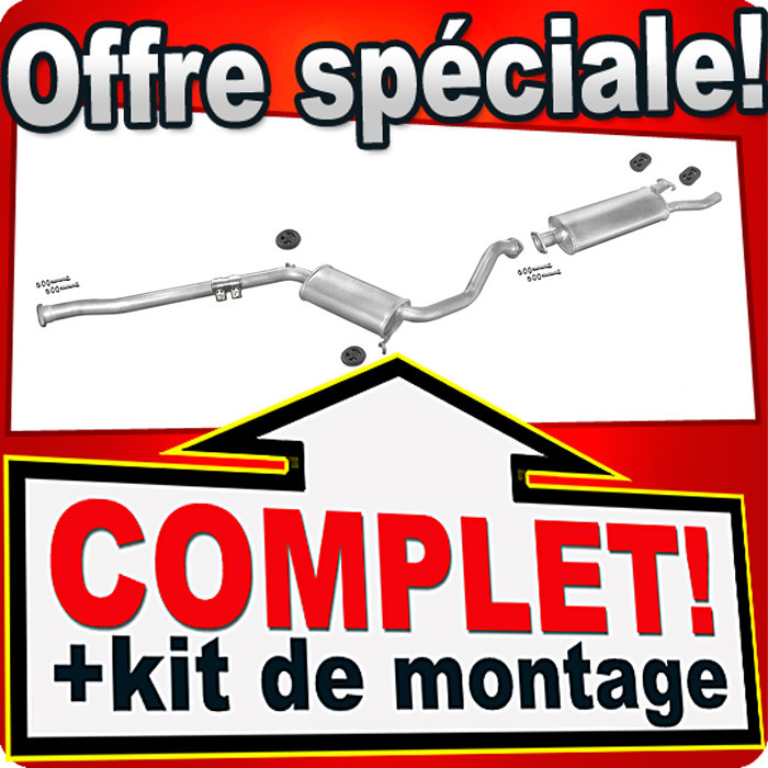 Silencieux d'échappement SAAB 9000 2.3 CS ligne durable anti-corrosion