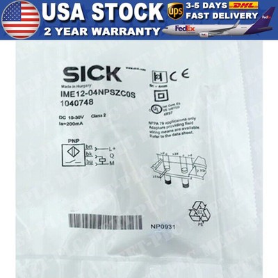 New Sick IME12-04NPSZC0S IME1204NPSZC0S 1040748 Proximity Sensor