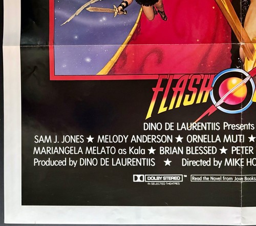 Flash Gordon ORIGINAL US One Sheet Film Cinema Poster Sam J Jones Amsel 1980 - Picture 4 of 10