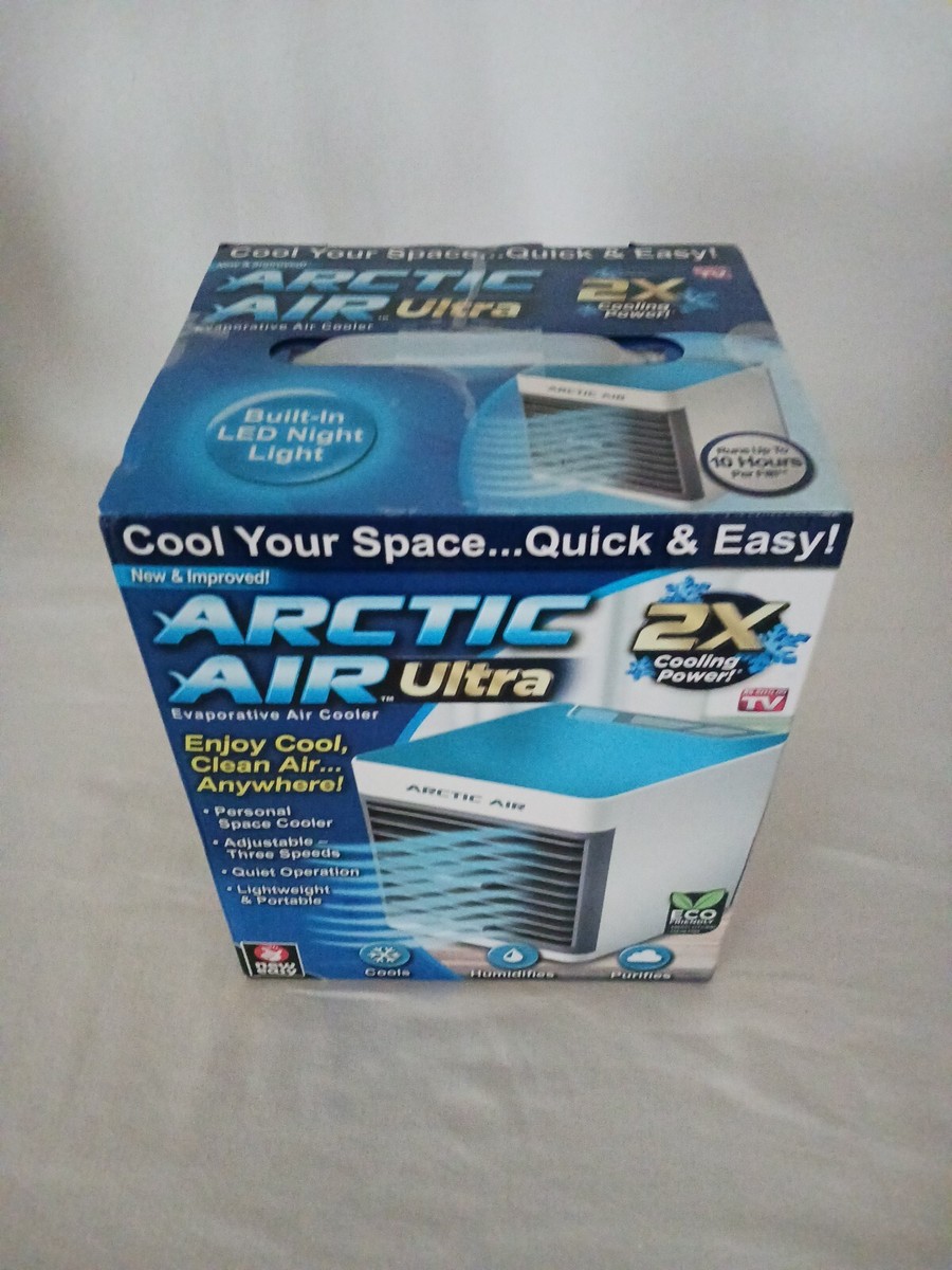 Arctic Air Ultra Portable Air Cooler W/LED Light 3 Speeds Model