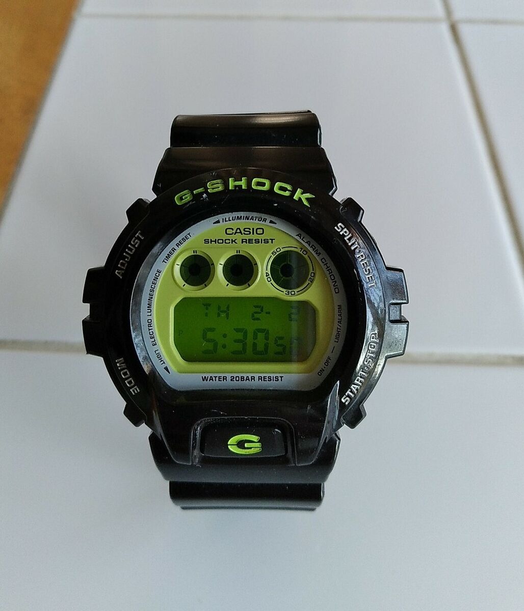 Casio G-Shock 1289 DW-6900CS Neon Green Black Watch | eBay Casio G-Shock 1289 DW-6900CS Neon Green Black Watch | eBay