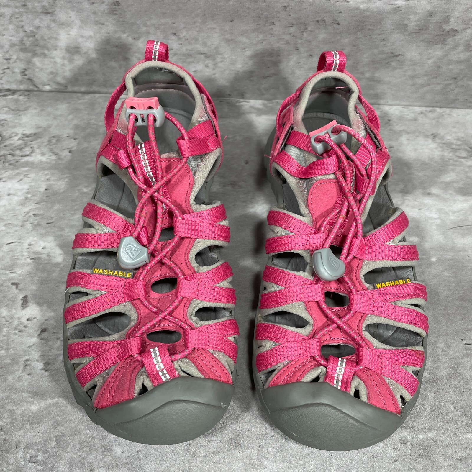 Sandali da trekking KEEN Whisper rosa punta chiusa chiusura con coulisse giovani taglia 3