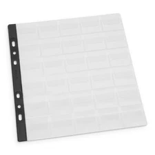 5 x PAGNA Münzhüllen Plastik klar 30 Fächer Münzalbum Münzblätter Münzeinlagen