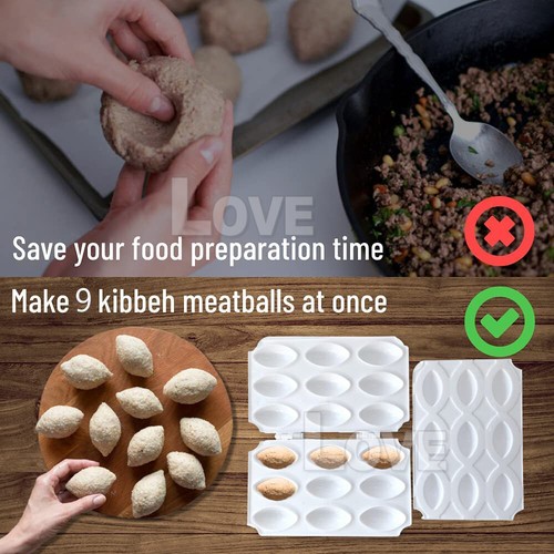 Meatball Maker Manual Meatloaf Mold Kibbeh Maker Press Minced Processor Tool - Picture 4 of 12