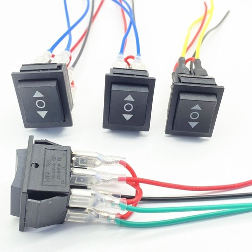 6 Pin Momentary Polarity Reversing Rocker 220V 10A Rocker Toggle Switch Car NEW - Picture 5 of 5