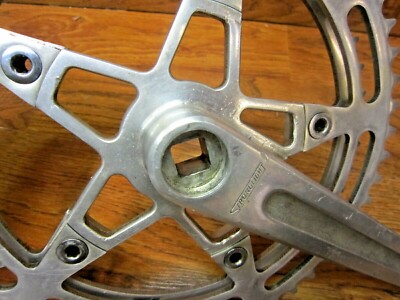 VINTAGE STRONGLIGHT MODEL 93 170L 52/45T CRANK SET - FRENCH 14x125