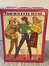 Vintage Tara Toy Fashion Doll Trunk for Barbie Storage Carry Case Mattel Clothes