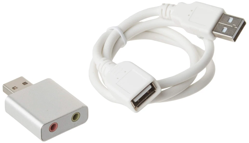 Sabrent Aluminum USB External Stereo Sound Adapter for Windows and Mac. Plug and - Image 4 of 4