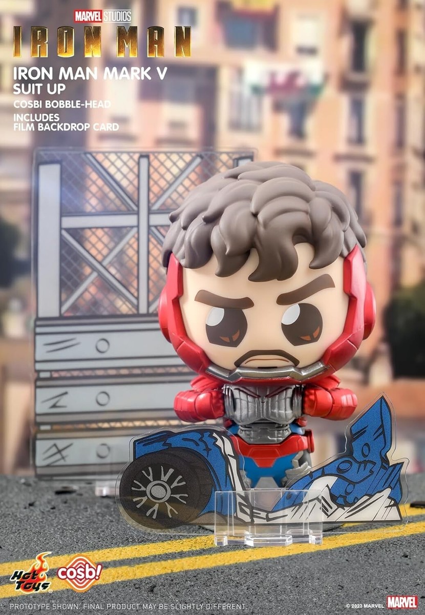 Hot Toys Cosbi Bobble-Head Iron Man Tony Stark Series 1 Box of 8