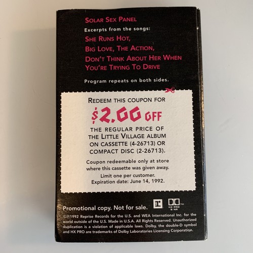 Little Village Promo Sampler (Cassette) - Picture 2 of 2