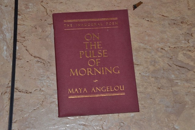 Poetry On the Pulse of Morning Maya Angelou Inauguration Bill Clinton