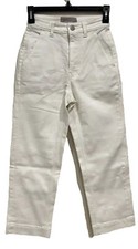 Everlane The wide leg crop high Rose white jeans