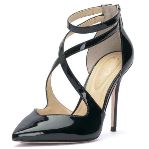 Jessica Simpson Womens Woprale Patent Strappy Pumps - Bild 5 von 10