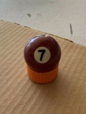 BILLIARD BALL 1 1/2" DIAMETER VINTAGE SHINEY 7 POOL BALL SOLID REPLACEMENT