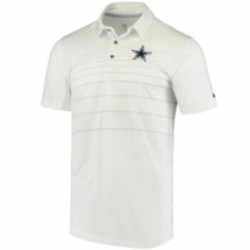 Nike Dallas Cowboys Early Season Performance Dri-Fit Mens Polo White Size M