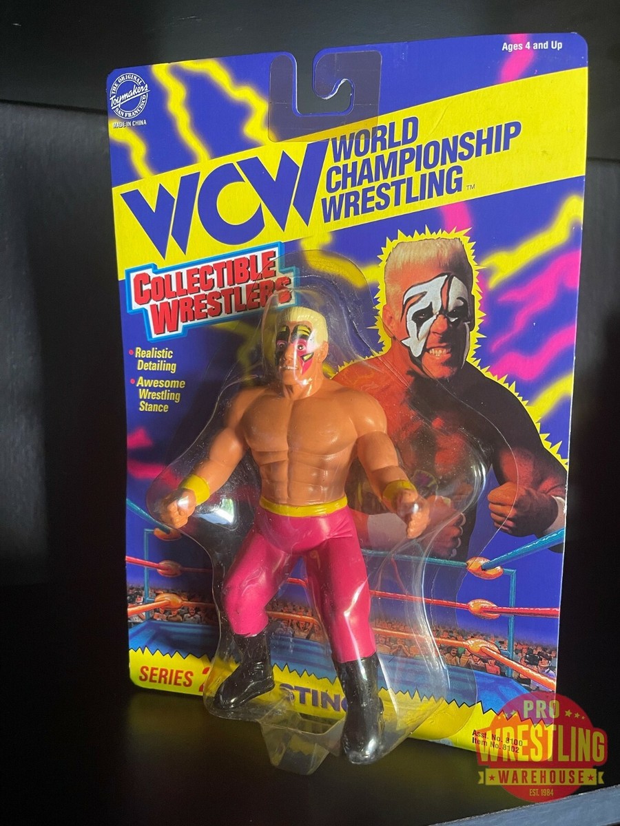 STING WCW OSFTM TOYMAKERS WRESTLING FIGURE RARE PINK BLACK