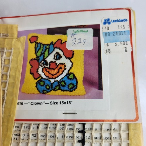 Bucilla Deluxe Pile Pillow Patterns 1 Clown 1 Panda and 30 x 25 Jack in the Box - Picture 3 of 8