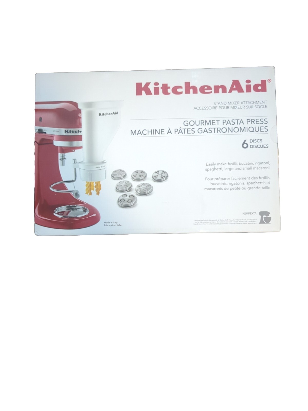 KitchenAid KSMPEXTA Gourmet Pasta Press Attachment with 6
