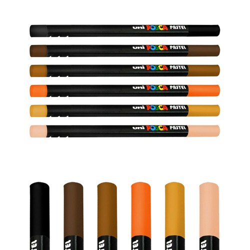 Uni-Ball Posca Wax Colouring Pastels - KPA-100 - Singles, Sets / Packs, Full Set - Picture 35 of 44