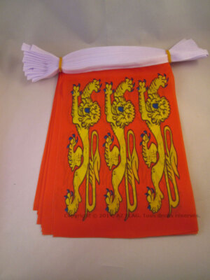 Guirlande De Drapeaux Haute-Normandie 6 Mètres - 20 Fanions 21x15 Cm - AZ FLAG