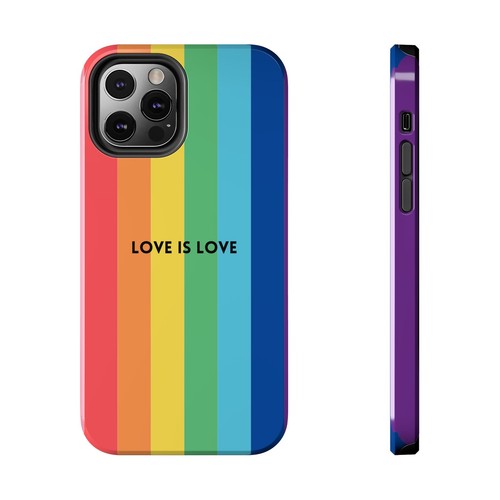 LOVE IS LOVE Colorful Love, Pride Tough Phone Case - Picture 62 of 97