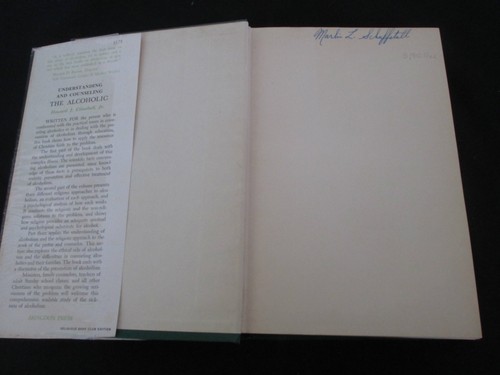 Understanding and Counseling The Alcoholic, Hardcover, DJ, 1956 - Picture 2 of 4