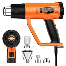 Heat Gun 1800w Heavy Duty Fast Heat Hot Air Gun Kit With 752℉&1112℉（400℃-600℃）