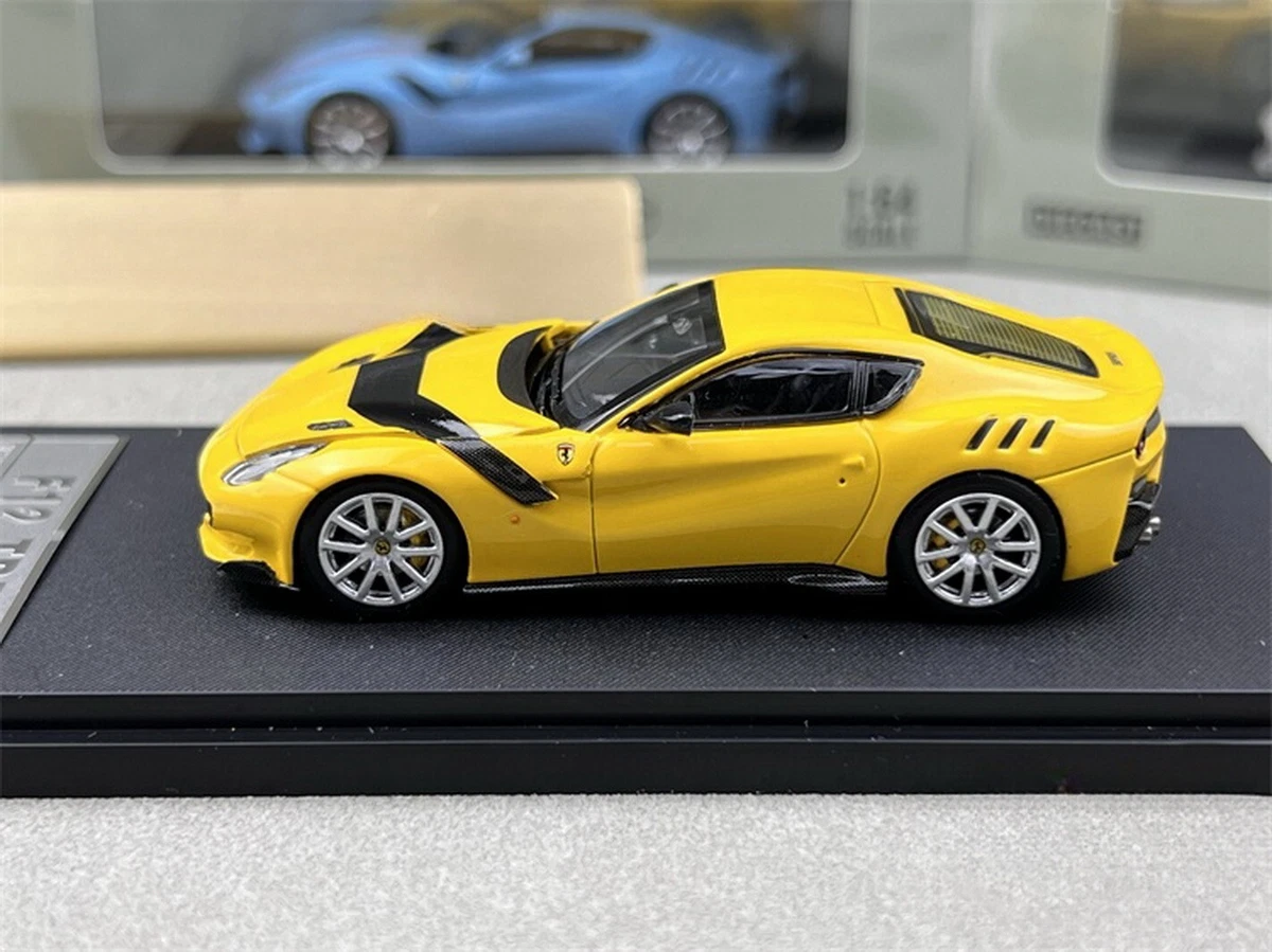 Little Toy 1/64 Scale Ferrari F12 TDF Yellow Diecast Car Model Toy
