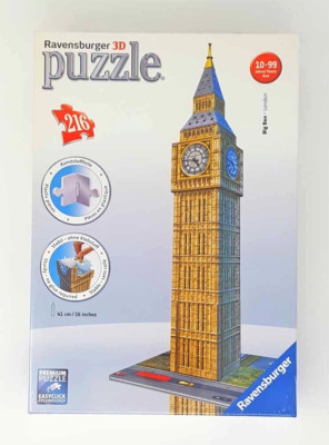 Puzzle Big Ben London Bâtiment 3D Tour Cloches Westminster Tour Emblème