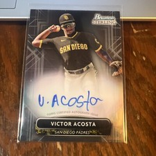 Victor Acosta 2022 Bowman Sterling Prospect Auto RC #PA-VA San Diego Padres