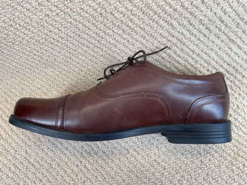 Clarks Mens Shoe Dress Size UK 9.5 Brown Leather Lace - Picture 8 of 14