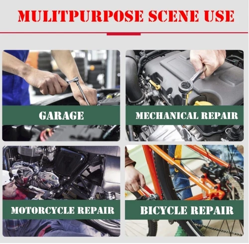 40-Piece Ratchet Wrench Socket Tool Set METRIC/SAE 1/4" & 3/8" Drive w/ Case USA - Picture 12 of 12