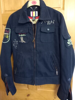 Diesel Venomous Trails Truckistan Rider Jacke Wollmix Gr. L schwarz Vintage NEUWERTIG