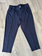 T by Talbots Women's Ankle Pants Slacks Pull On Navy Plus Size X