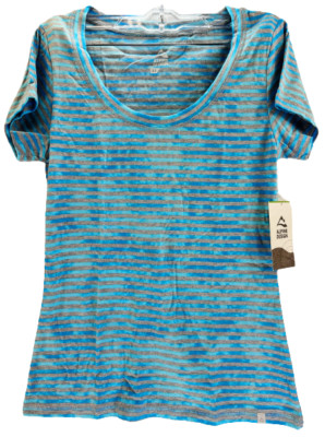 Alpine Design Damen T-Shirt Rundhalsausschnitt Kurzarm Hawaiian Ocean - XS
