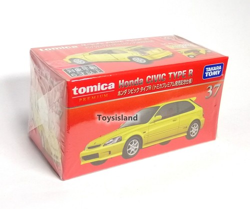 Tomica Premium 37 Honda Civic Type R 1/62 Tomy 2020 aug nuevo coche diecast amarillo - Imagen 3 de 9