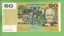  #D488. 1983 TYPE CIRCULATED JOHNSTON / STONE   PAPER $50  BANKNOTE YLD 476020
