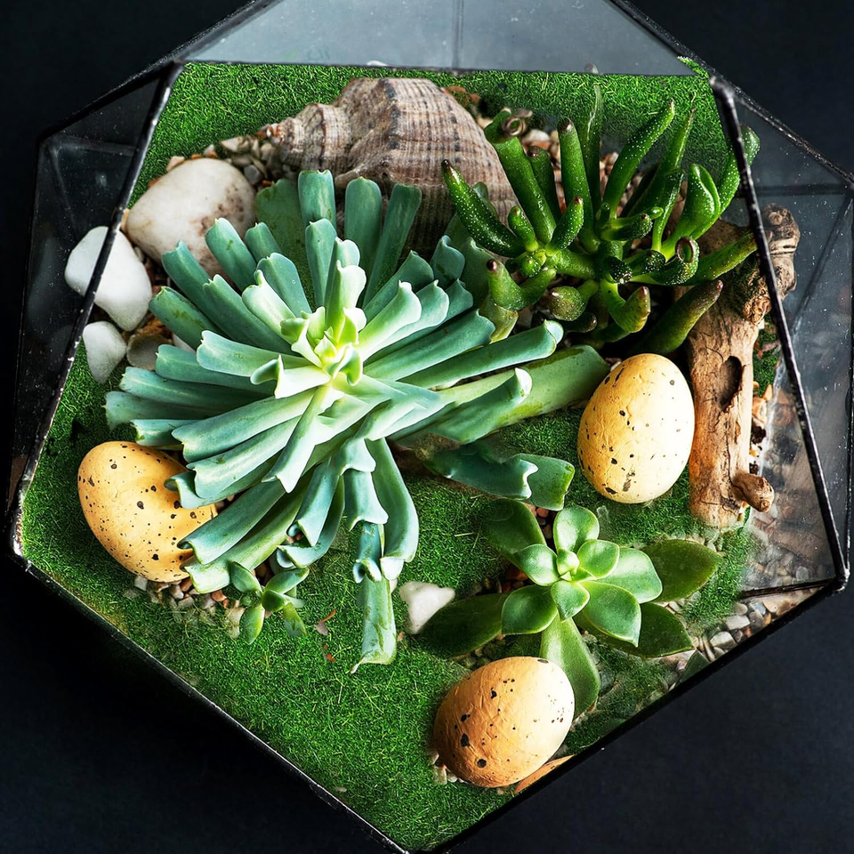 Toyvian 8 Pcs Fairy Artificial Grass, Fake Grass for Crafts 6 X 6