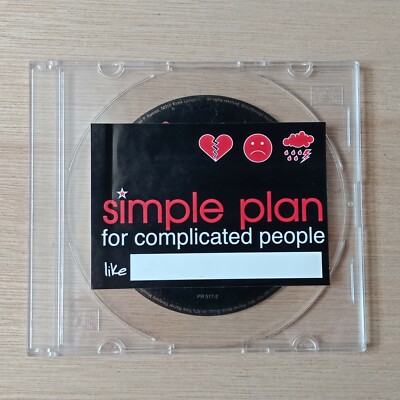 SIMPLE PLAN Rare Clear MALAYSIA 2track PROMO CD AVCD + sticker