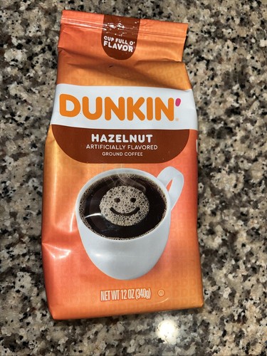 🧡 Dunkin Haselnuss gemahlener Kaffee 12 Unzen Neu