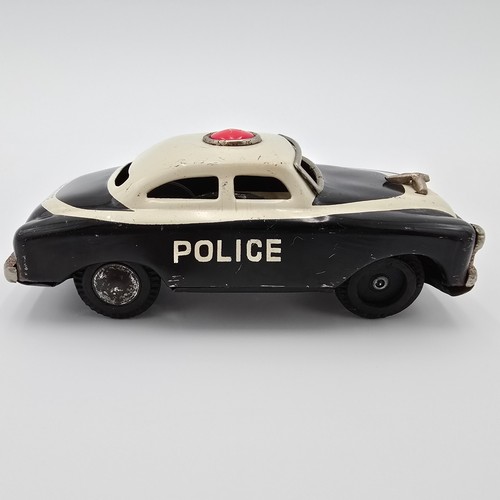Vintage 50s 60s Japanese Tinplate Police Car S-6888 Made In Japan - Picture 7 of 11