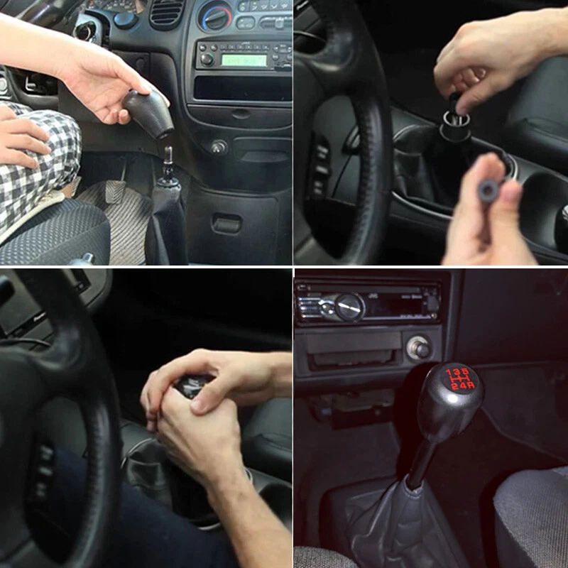 Pomello Cambio Universale Racing 5 Velocità Alluminio Manuale Automatico Facile - Immagine 3 di 4