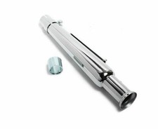 TERMINALE MOTO MARMITTA SCARICO CROMATO HARLEY CAFERACER CUSTOM BMW GUZZI HONDA