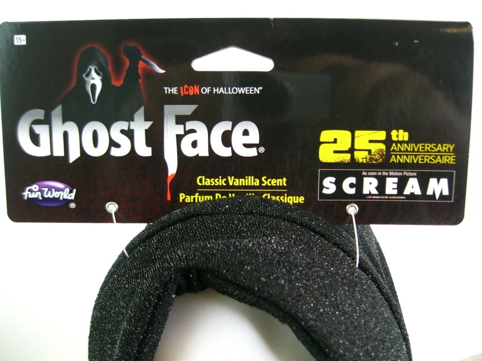 Adult 25th Anniversary Ghost Face SCREAM Tagged Fun World Costume Mask NWT - Image 3 of 4