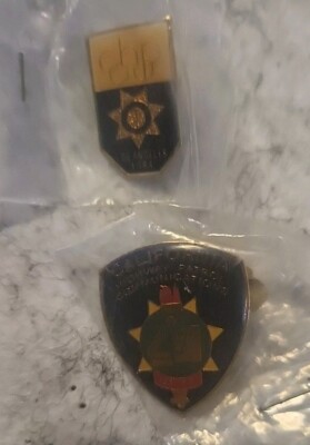 [2] Two CHP California Highway Patrol 84 Olympic Pins ~ One Post Broken. E 194