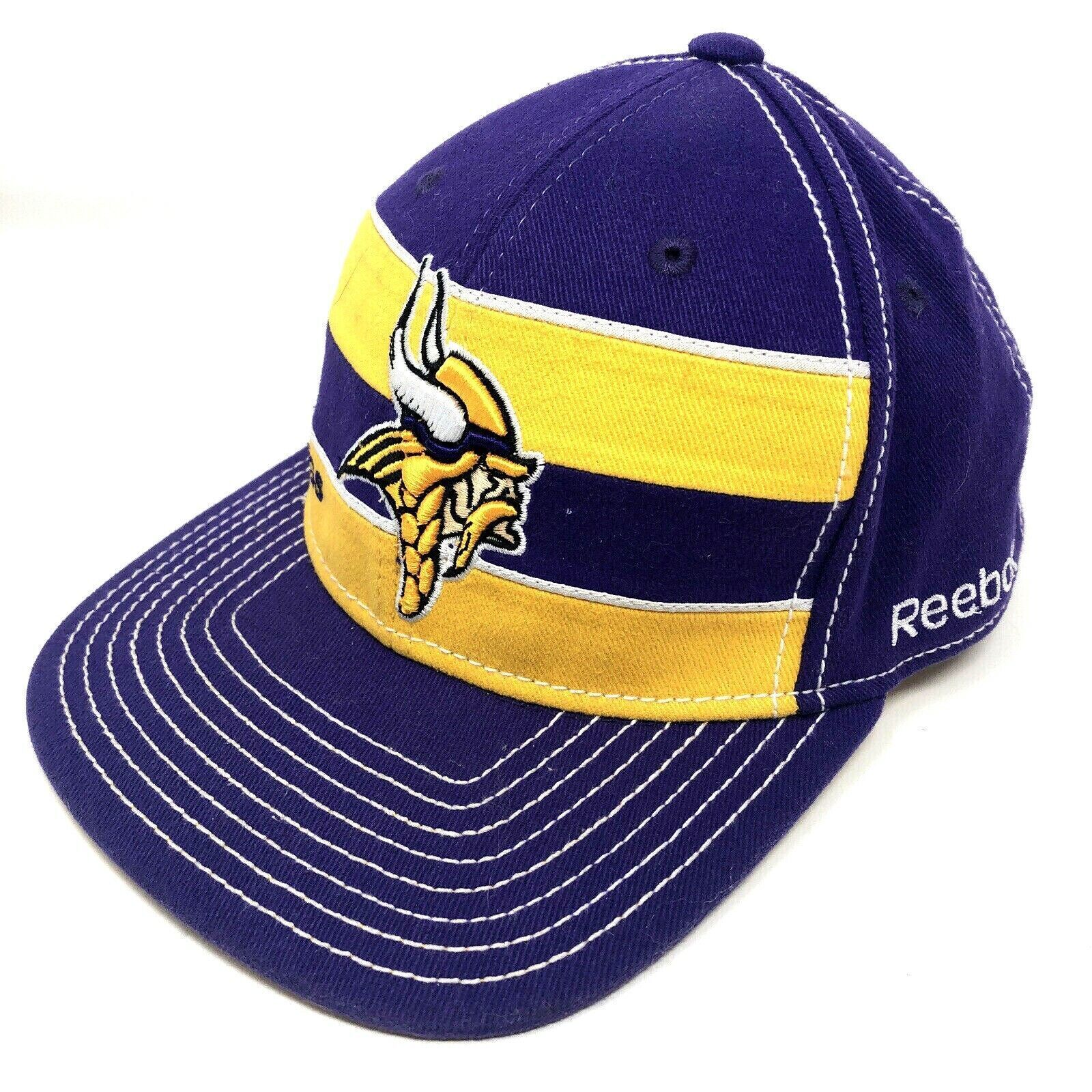 Minnesota Vikings Retro Reebok NFL Fitted Cap S/M Size