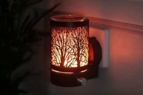 Plug In Warmer Woodland Aroma Wax Melt Burner Compact LED Lamp Multi Colour New - Picture 4 of 22