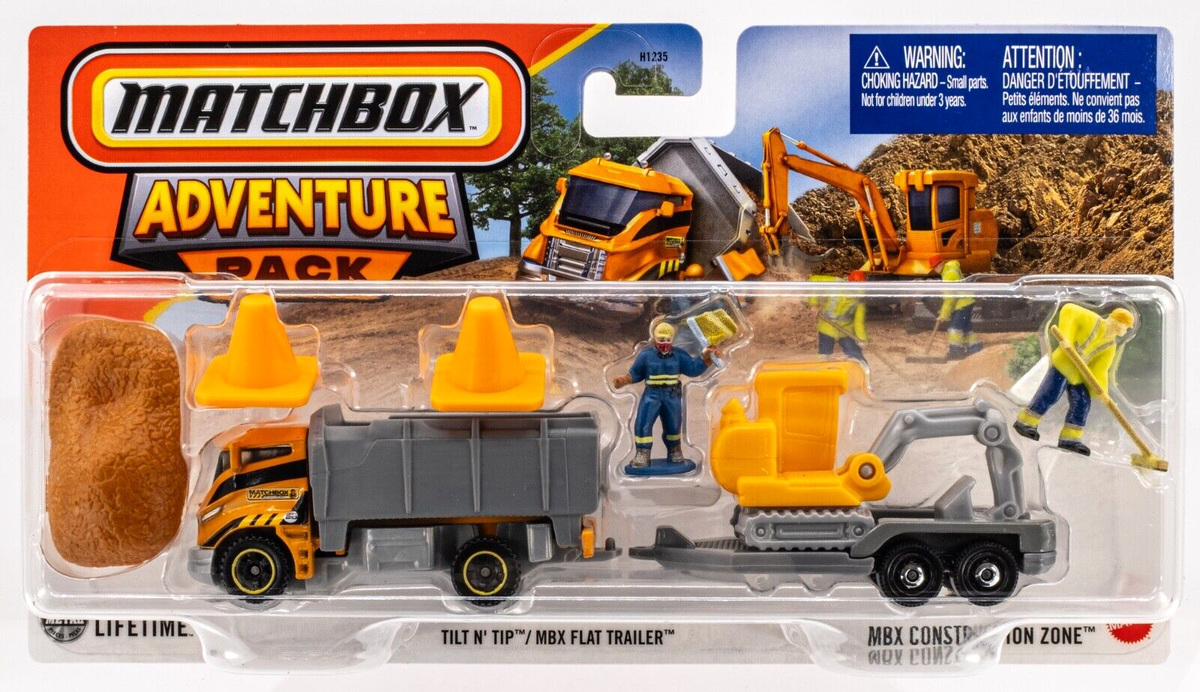 2025 Matchbox Adventure Pack MBX Construction Zone | Tilt 'n Tip